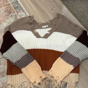 Boutique striped sweater size ML